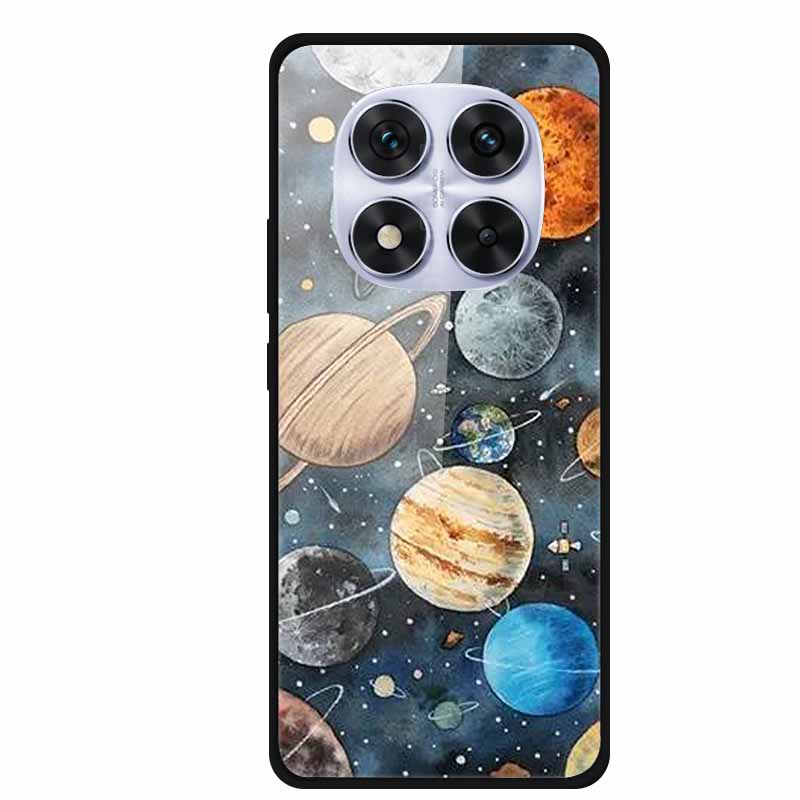 Hard Back Cover For Xiaomi Redmi Note 14 Pro 5G Case Soft Bumper Tempered Glass Case For Redmi Note 14 Pro 4G Case Note14 Pro