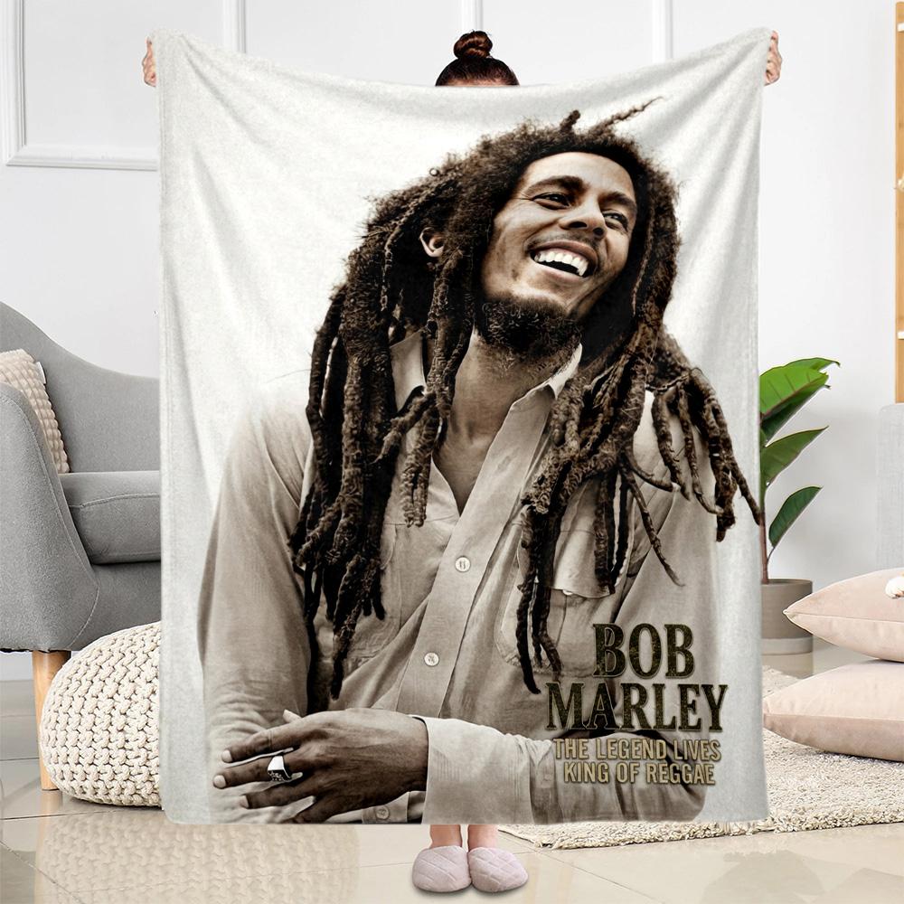 Bob Marley Reggae Legend One Love Blanket Soft Warm Cozy Suitable For Bed Sofa Chair For All Seasons Digital Print Perfect Gift For Relatives And Frie