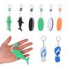 Rowing Inflatable Boats Key Pendant Sailing Fishing Keyring Water Floating Keychain Pool Parts