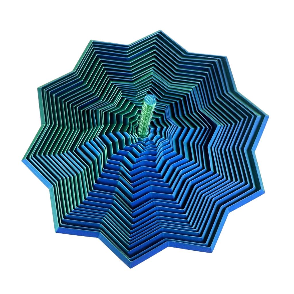 3D Printing Hexagonal Sensory Stress Relief Star, A Stress Relieving Toy And An Educational Toy.