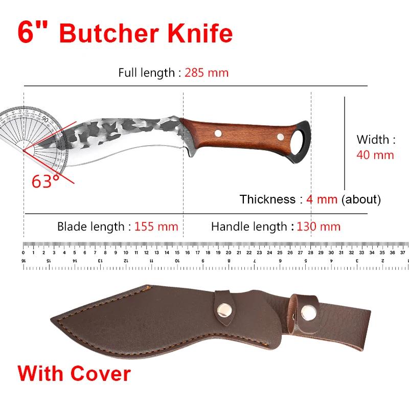 

Кухонные ножи Топор для мяса Нарезка овощей Нарезка фруктов Филейный нож для рыбы Ручная ковка Клинок Нож для костей Шеф-повар Топор