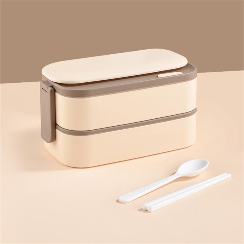 Bento Boxes Double Layer Student Food Storage Container Keep Warm Sealing Boxes 304 Stainless Steel Lunch Box for Office