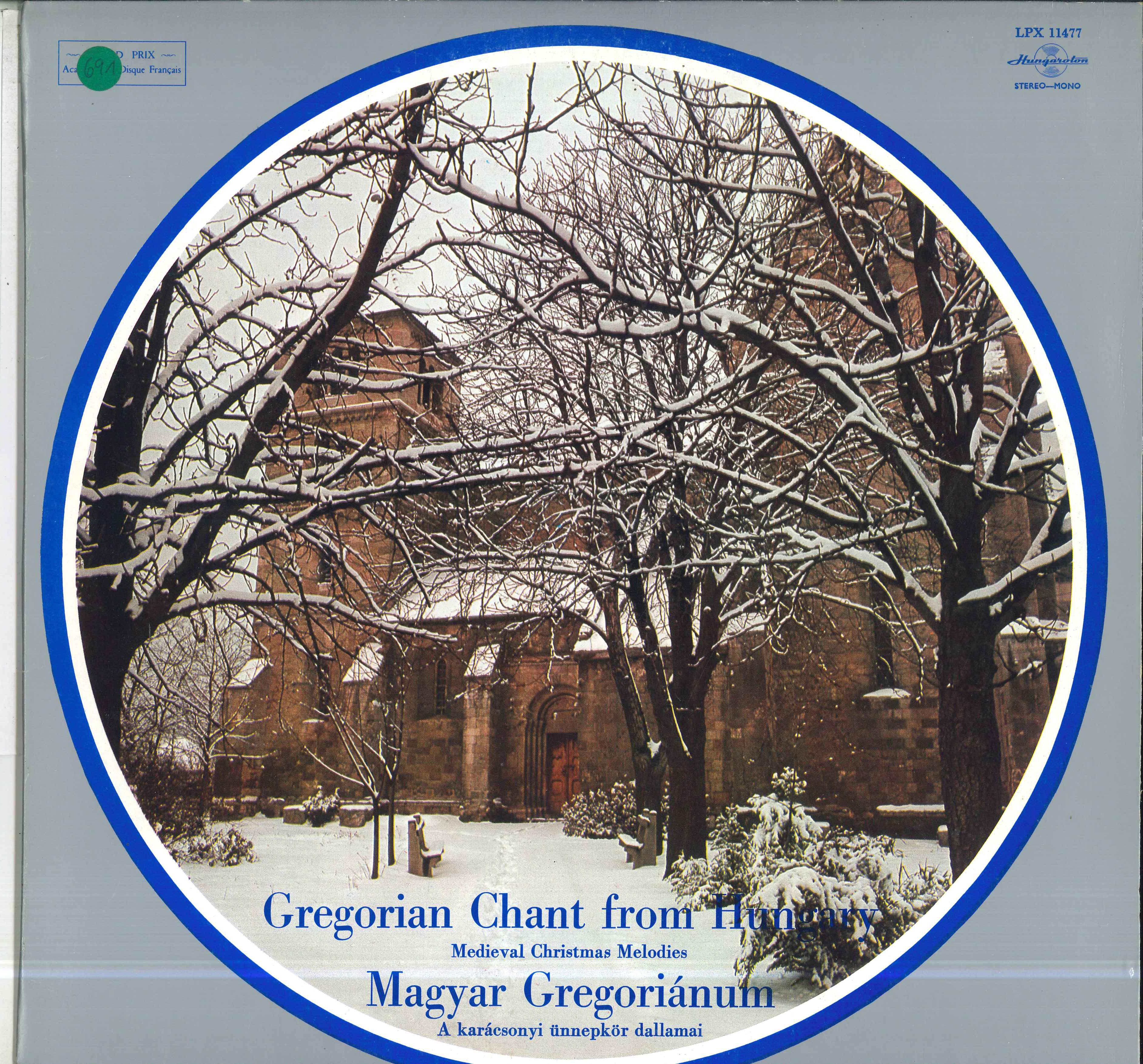 

LP Record JANKA SZENDREI LASZLO DOBSZAY SCH Gregorian Chant From Hungary Medi SLPX11477 HUNGAROTON 1979 Hungary Classical Used