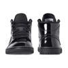 New JORDAN 1 Mid Se Triple Black Patent Women's BQ6472-002