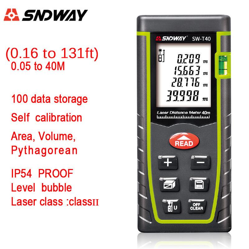 Shen Dawei LDM-T40 Handheld Laser & Infrared Rangefinder Tape Measure