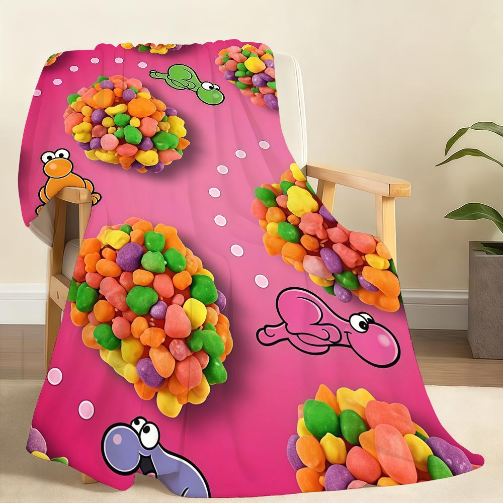 

N-Nerds G-Gummy C-Cluster Blanket Soft Throw Blanket for Home Bedroom Bed Sofa Picnic Travel Office Rest Cover Blanket Gift 150x200cm