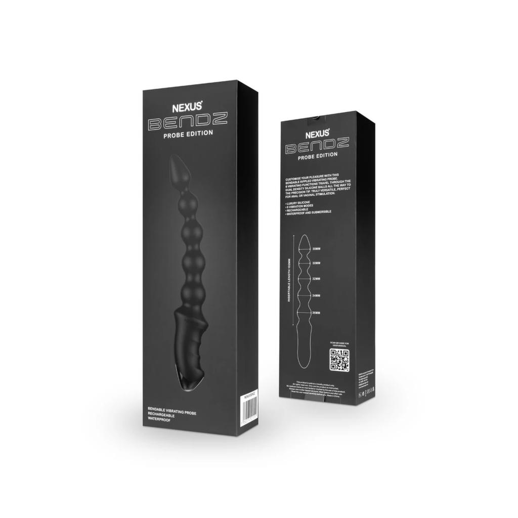 Vibrating Anal Beads - Nexus Bendz Black
