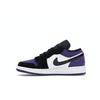 Air Jordan 1 Low GS Court Purple Kids Sneakers White Black 553560-125