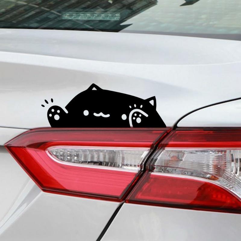 Kawaii Katzenaufkleber, Auto-Karosserie-Cartoon-Tieraufkleber, Notebook-Telefon-Laptop-Tagebuch-Dekorationsaufkleber für Mädchen und Frauen