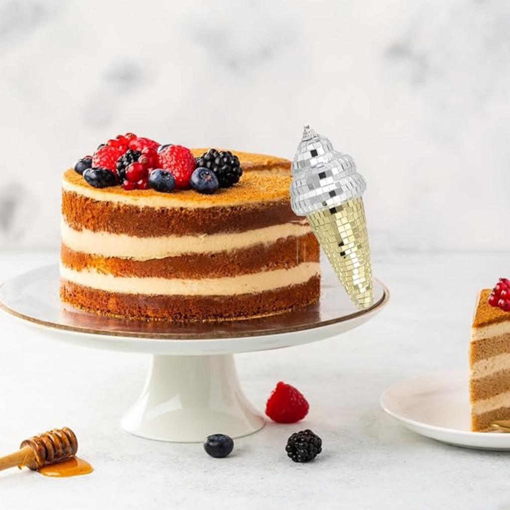 Décoration Boules Disco en Forme de Glace, Mini Boule Miroir Disco pour Bar Ktv Club Scène Maison Mariage Anniversaire Fête Ornements Suspendus Boule Disco