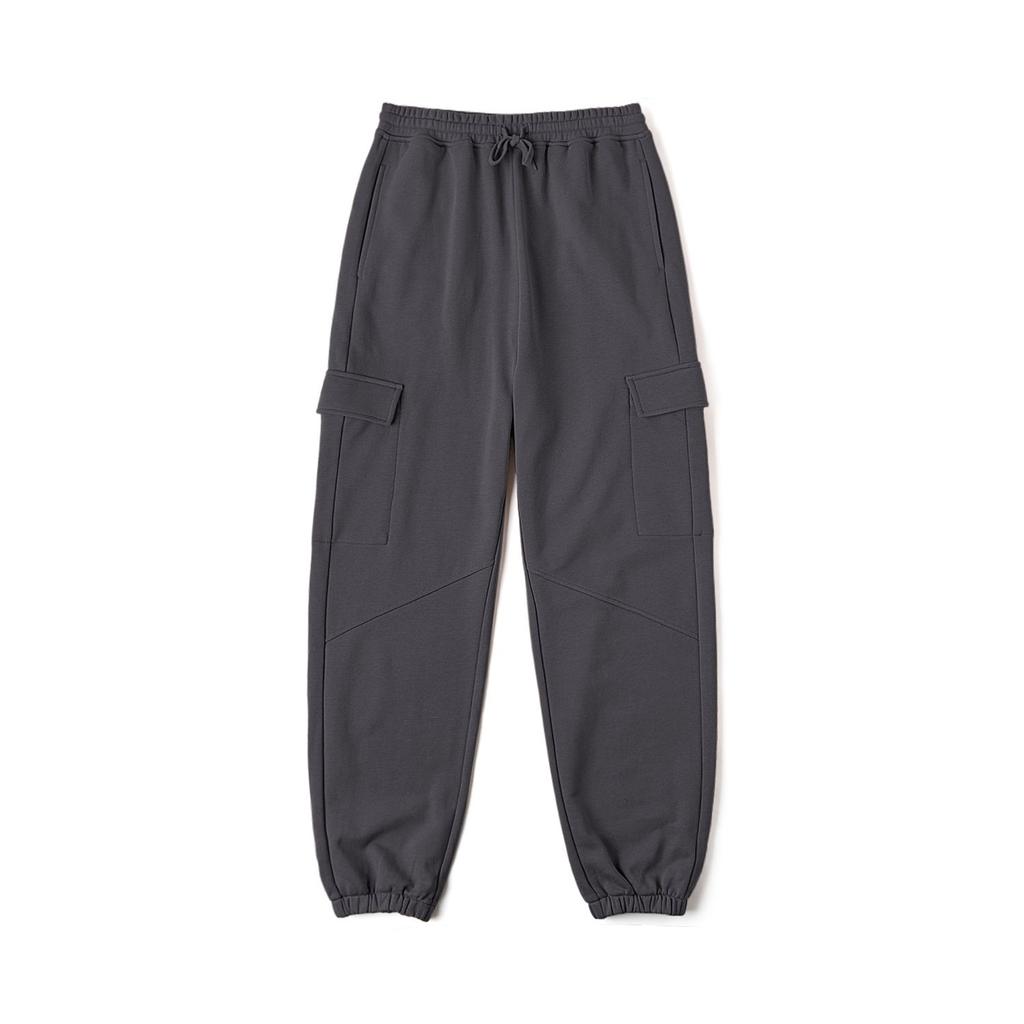 Vans Comfortable Soft Cuffed Solid Color Knitted Sports Pants Women bottoms Gray Black VN000KFK1O7