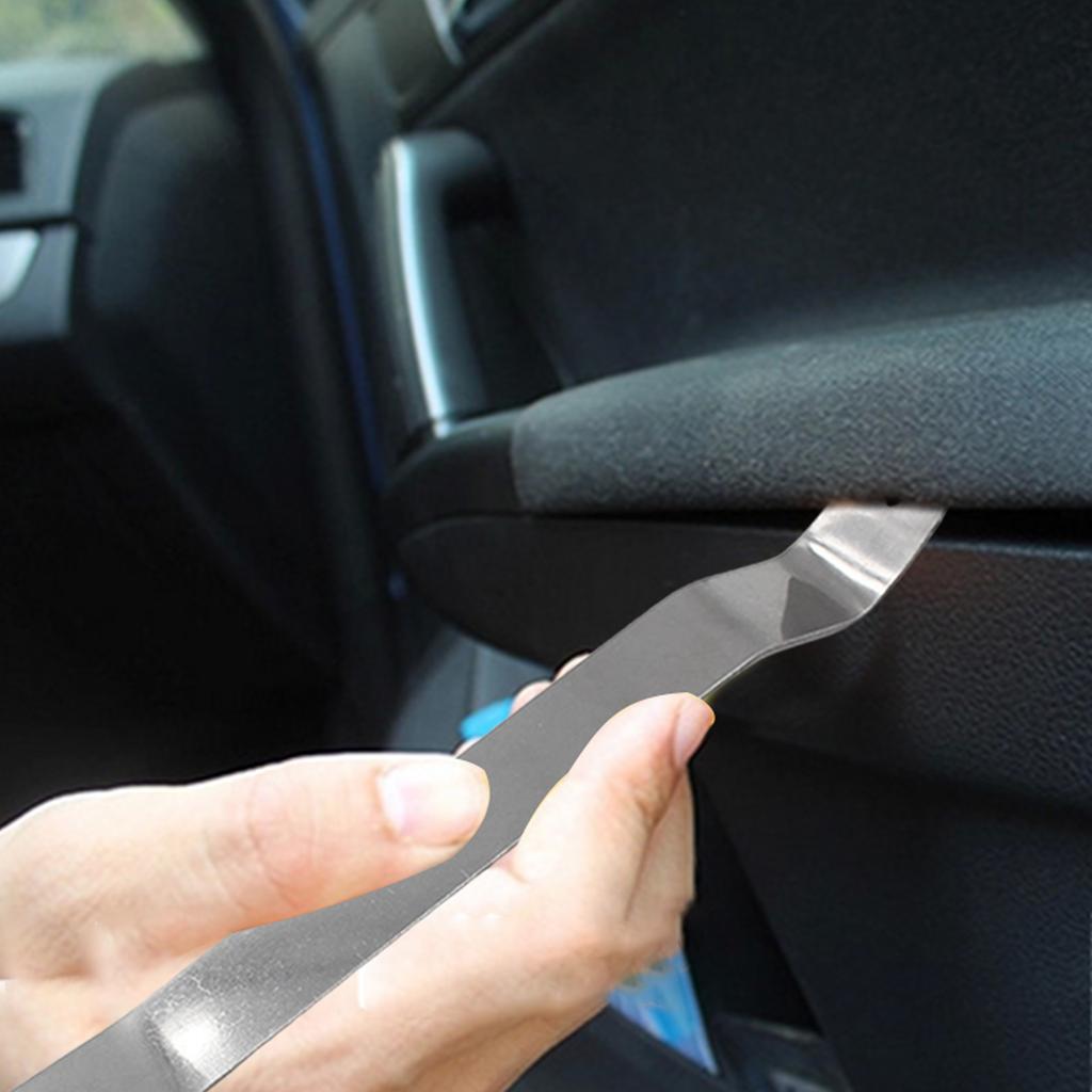 Stainless Steel Car Disassembly Removal Tool Repairing Pry Bar Panel Hand Clip Removal Installer Pry Tool Accessories