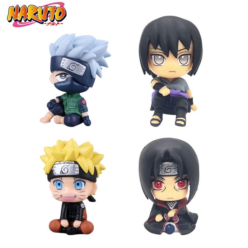 Cute Q Version Sitting Naruto Kakashi Sasuke Itachi Car Decoration