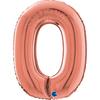 Balon Foliowy Cyfra 0 Rose Gold - 66 Cm Grabo