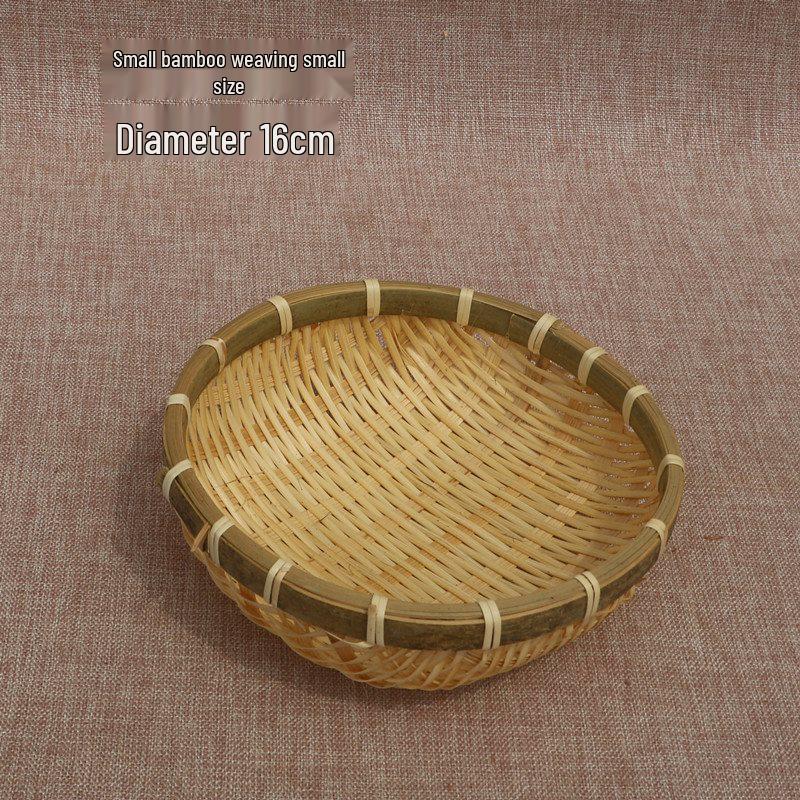 Bamboo Woven Multifunctional Basket: Rice Washer, Fruit Drainer, Vegetable Basket, Steamed Bun & Storage Solution