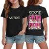Korean Girl Group Kids Fashion Short Sleeve T-Shirt for Boys and Girls