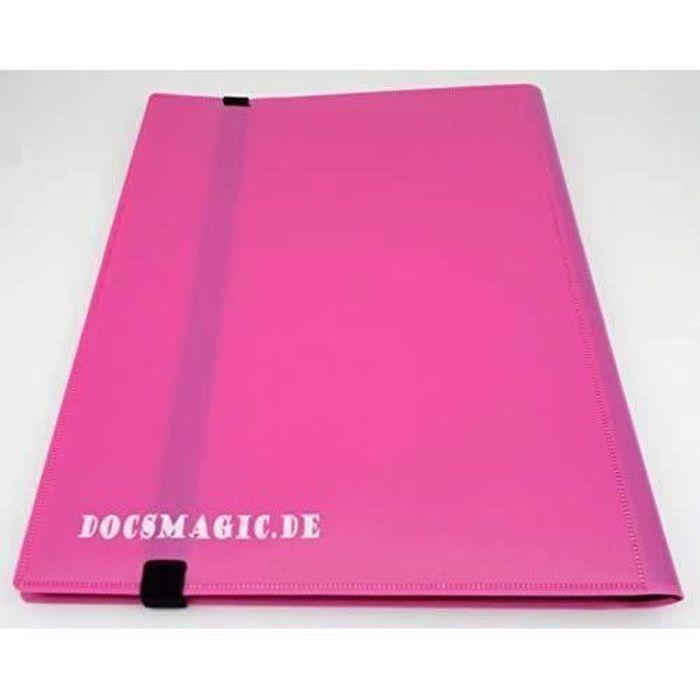 Docsmagic.De Pro-Player 9-Pocket Album Pink - 360 Card Binder - MTG - PKM - YGO - Classeur pour Jeu de Cartes Rose