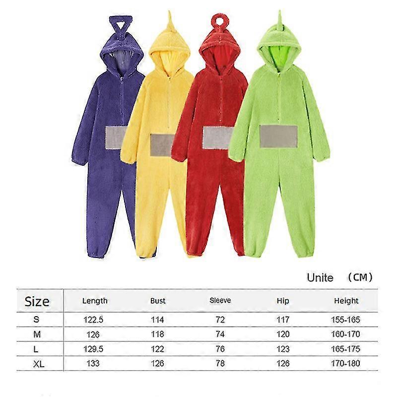 Teletubbies Cosplay Sleepwear Dipsy Laa Po Cos Onesies Jumpsuit Costumes  