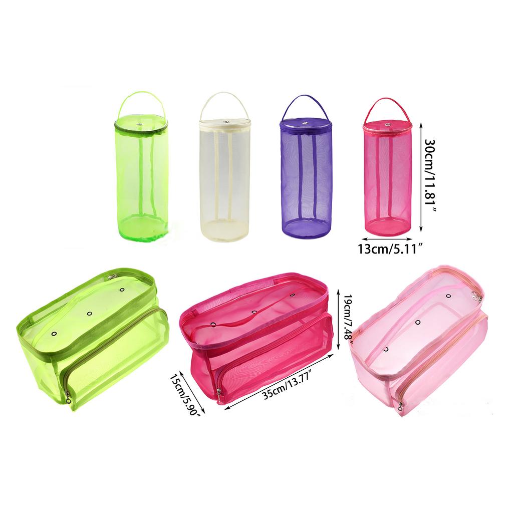 Yarn Storage Bag Mesh Yarns Drum Portable Yarn Balls Crochet Bag Sewing Accessories Storage Bag for Knitting Supplies