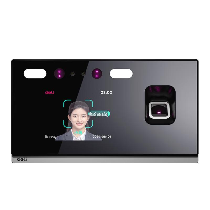 Deli Multi-Biometric Smart Attendance Machine CN plug (adapter included)