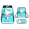 Incredibox Cartoon Pattern Backpack Shoulder Bag Pencil Case Three Set Piece
