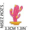 Pink Girl Embroidery Cloth Sticker Western Denim Series Patch Sticker Western Regions Desert Fire Computer Embroidery Label Ironing