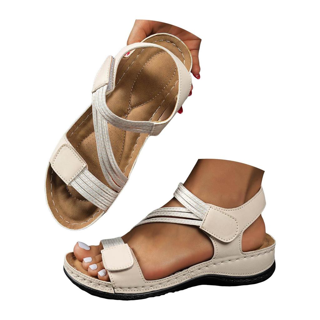 Women Platform Wedge Sandals Adjustable Strap Open Toe Casual Summer Footwear Comfortable Walking Shoes