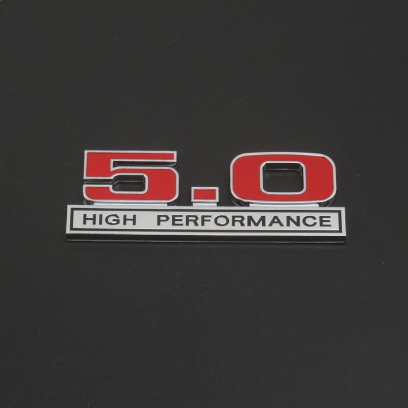 Applicable To GT Car Logo, Tail Label, Metal 5.0 Displacement Standard, Commemorative Edition, Side Label, Leaf Plate Label, Upgrade Label