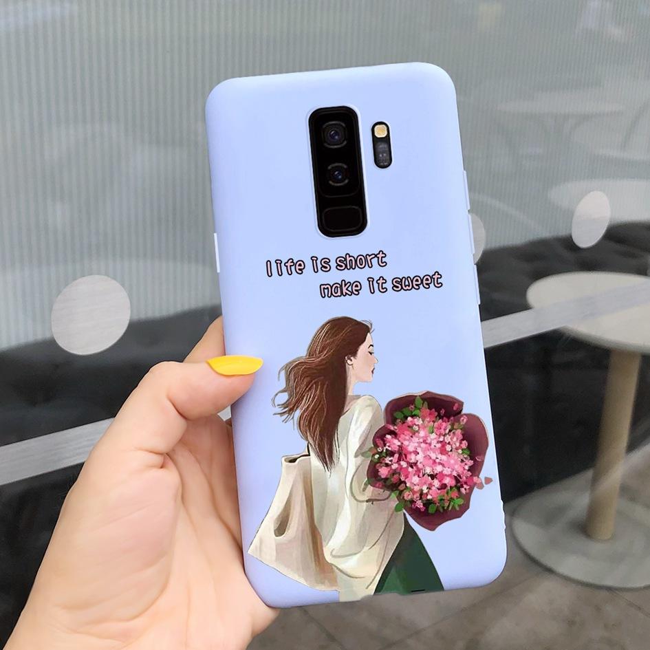 For Samsung Galaxy S9 Case G960F/DS Phone Cover Luxury Cartoon Soft Slim Funda For Samsung S9 Plus G965F S9+ Coque S9Plus Bumper