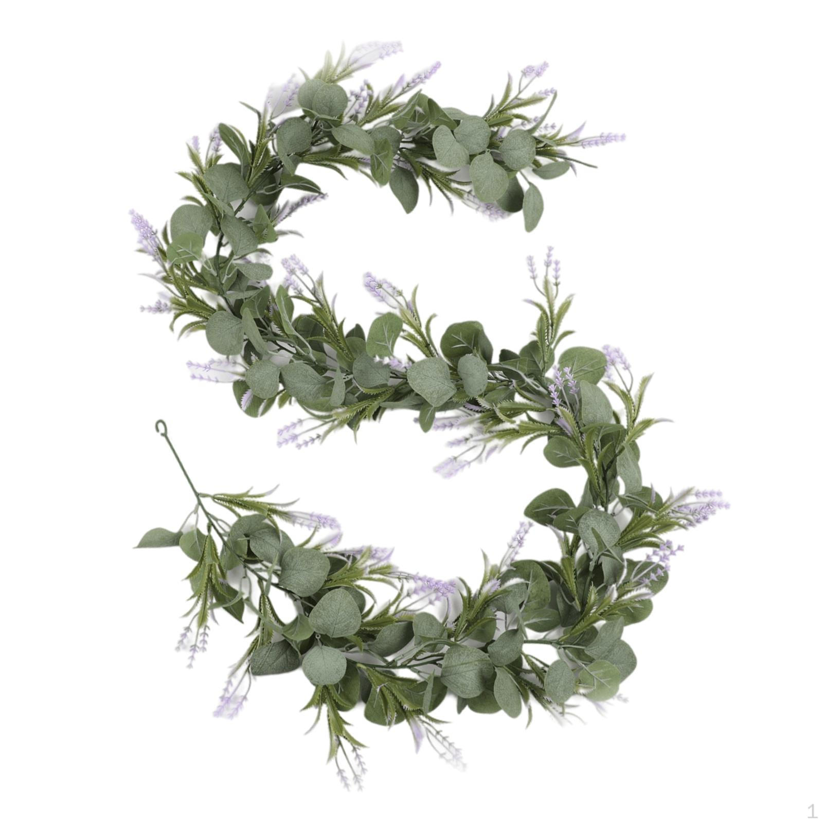 

1.78M Artificial Eucalyptus Garland, Hanging Plants Foliage ,Greenery Leaves Vines for ,Festival