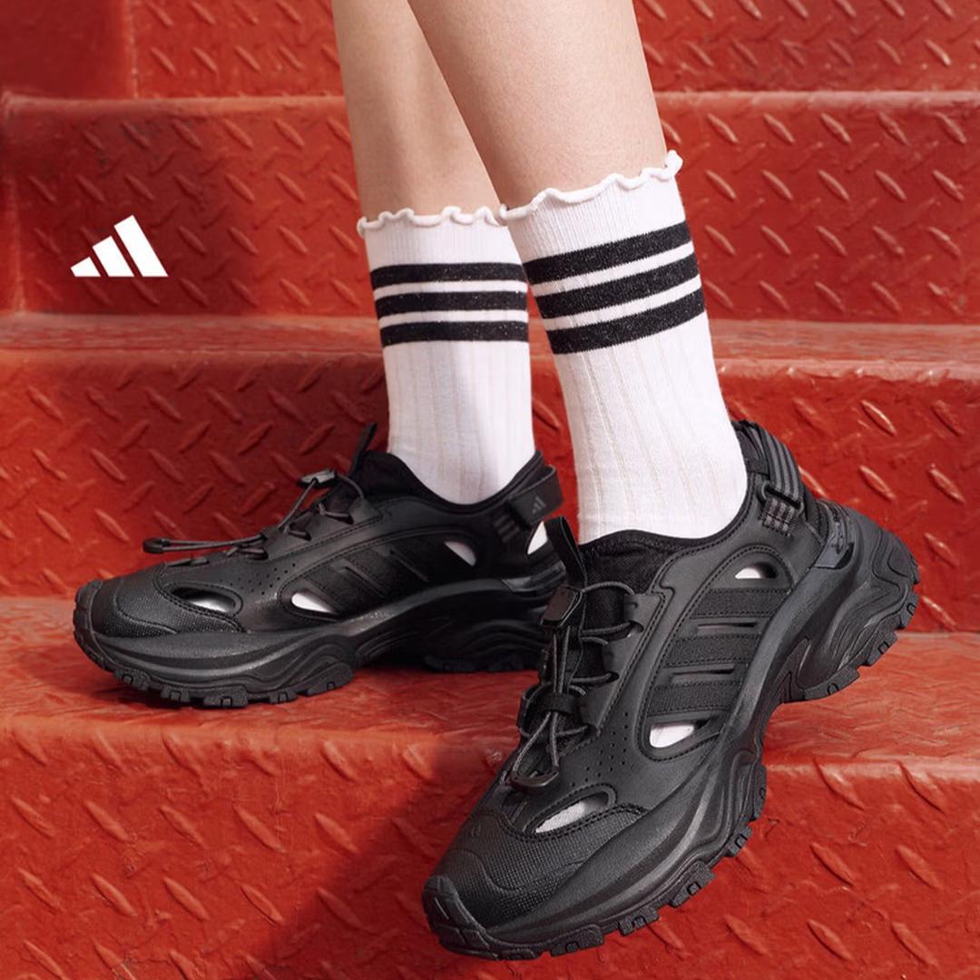 Adidas SNEAKER SANDAL Ultra-light Stable Cushioning Shoes Sandals - Adidas KH5990 35.5 чёрный