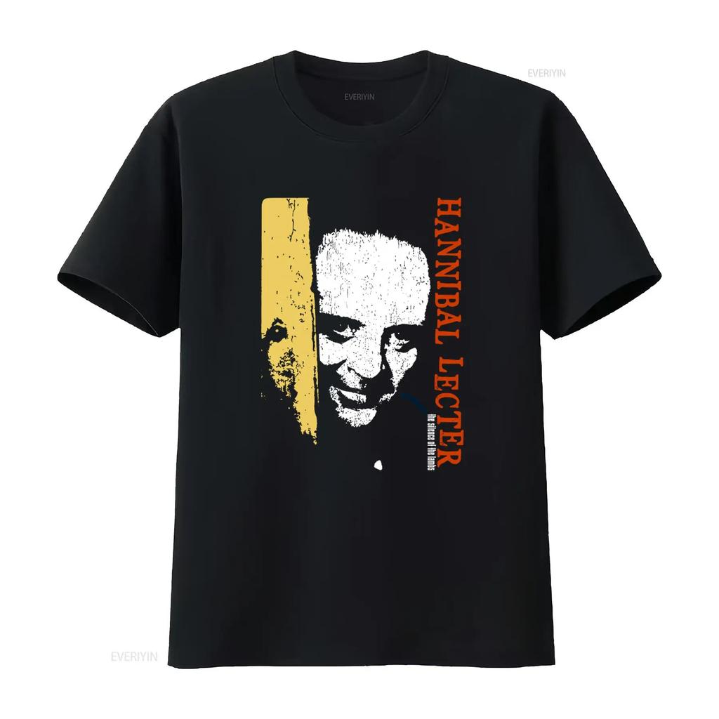 Vintage Hannibal Lecter Photo The Silence of Lambs T Shirt vintage Washed Soft fashion Unisex Versatile Comfortable homme