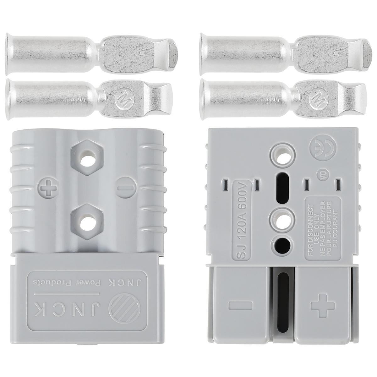 

2Pcs 120 Amp Anderson Style Plug with 4 Terminals Anderson Power Plug Durable Premium Anderson Style Plug Connectors Battery