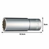 TONE Deep Socket (Bihexagonal) 4D-21L Drive Angle 12.7mm (1/2") Width across flats 21mm