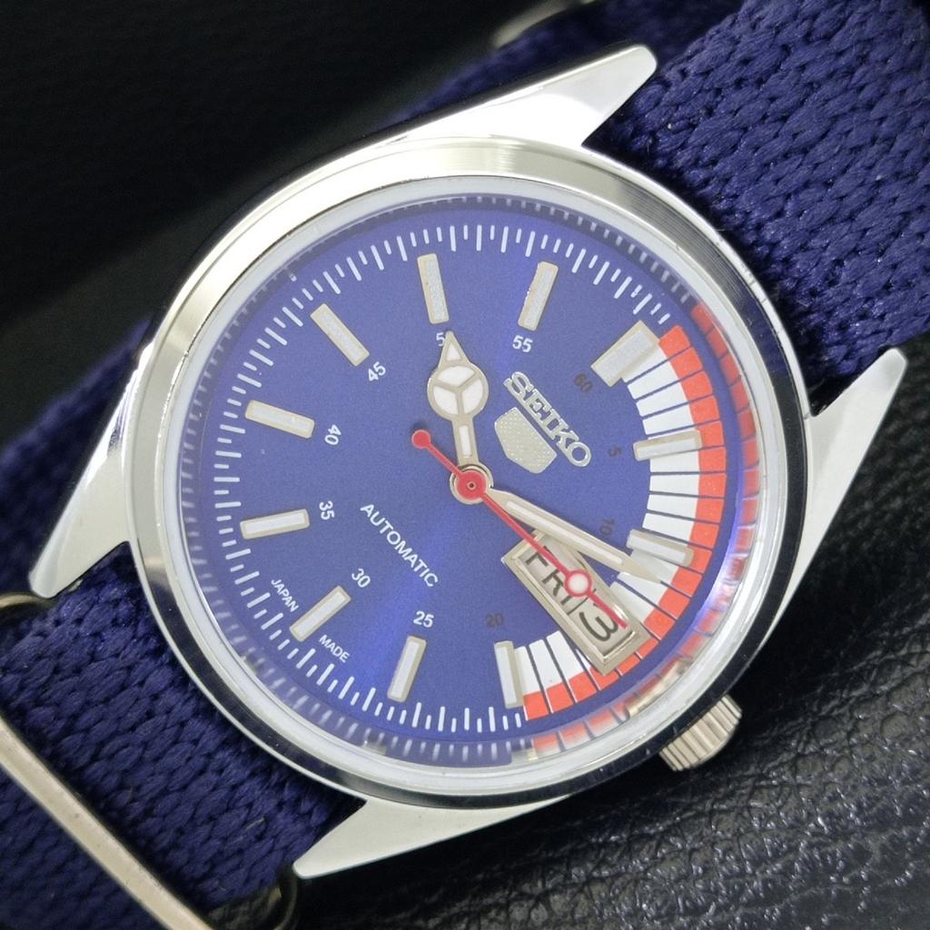 

REFURBISHED SEIKO 5 AUTOMATIC 6309A VINTAGE JAPAN MENS BLUE DIAL WATCH a440751-4 Sk-a440751