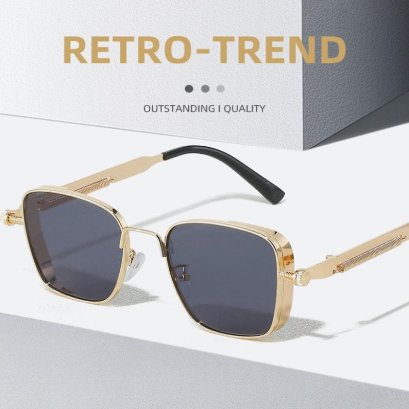 Polarized Sunglasses Men High End Handsome Driving Special Anti Uv High Quality Metal Punk  Trends Sunglasses
