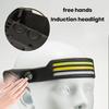 Motion Sensor LED Headlamp High Brightness Multiple Lighting Modes Waterproof USB Rechargeable Headlight LED Torch