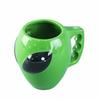 Ceramic 3D Special-shaped Mug ET Mug Creative Cartoon Green Alien Mug Cute Water Cup