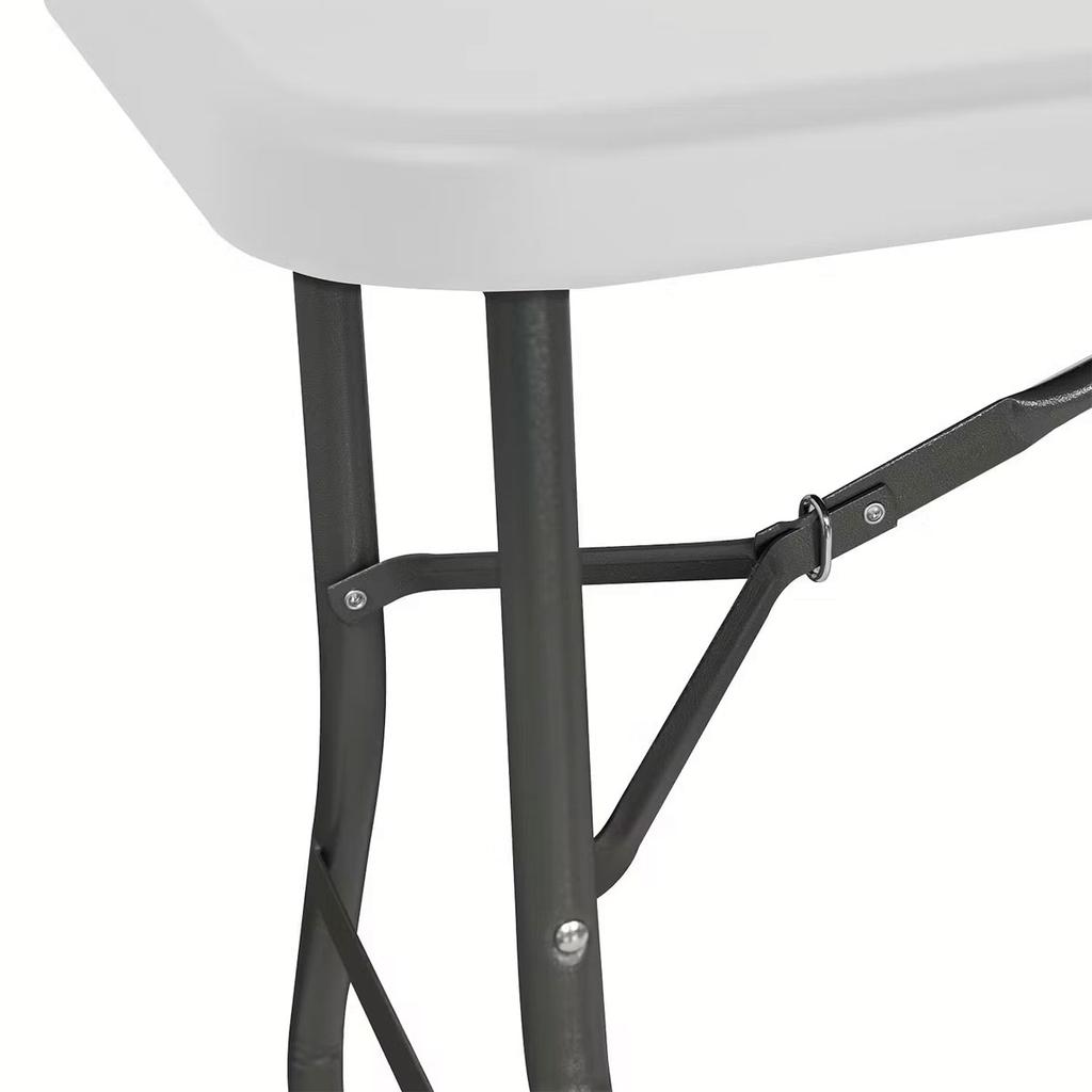 Nyana Home 180x74x74cm Reinforced Resin Folding Table | Camping, Garden and Events | Steel and Non-Slip Feet | Load Up To 150kg | 2-8 People