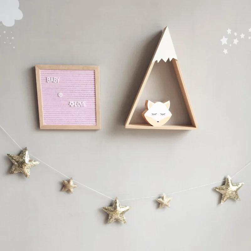 Nordic Baby Room Handmade Nursery Star Garlands Christmas Kids Room Wall Decorations Photography Props Decorations