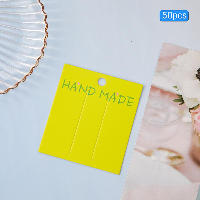 

50 шт. цветной картонный пакет для упаковки ювелирных изделий, бумажная карточка для заколок для волос, карточка для демонстрации ювелирных изделий, упаковка аксессуаров для волос своими руками