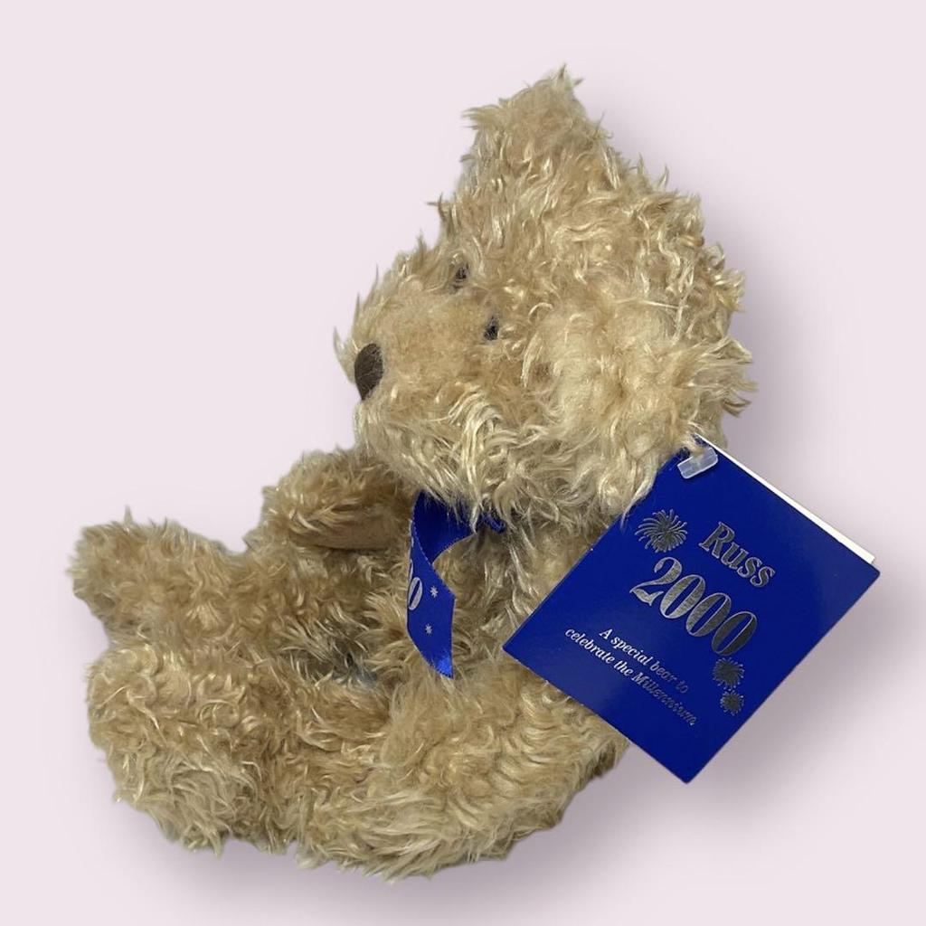 [USED] Vintage 2000 Millennium Teddy Bear Plush Toy from the UK