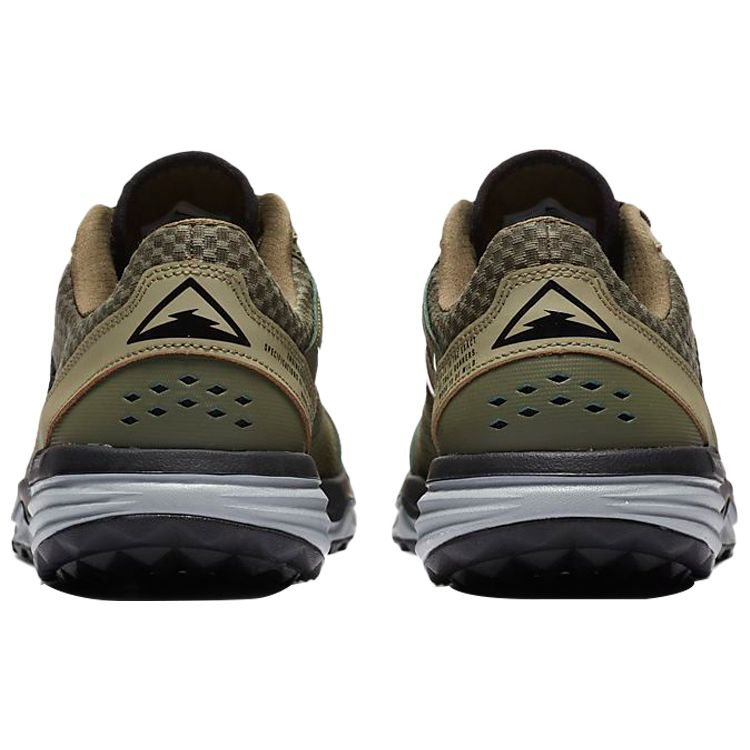 Nike Juniper Trail Modischer Stoff Stoßdämpfend Rutschfest Niedrig geschnittene Laufschuhe Herren Sneaker Schwarz Grün CW3808-200