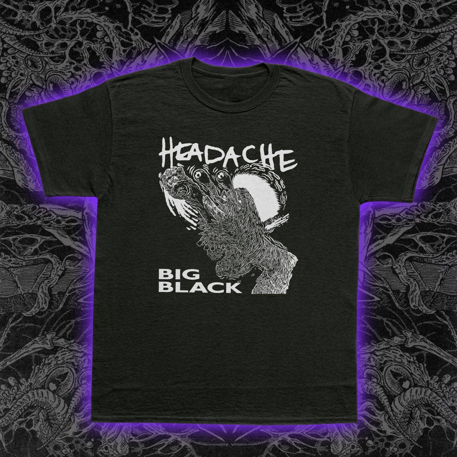 Big Black Headache T-Shirt Mens Womens Tees Top Steve Albini Noise Rock Post-Hardcore 80s Indie S