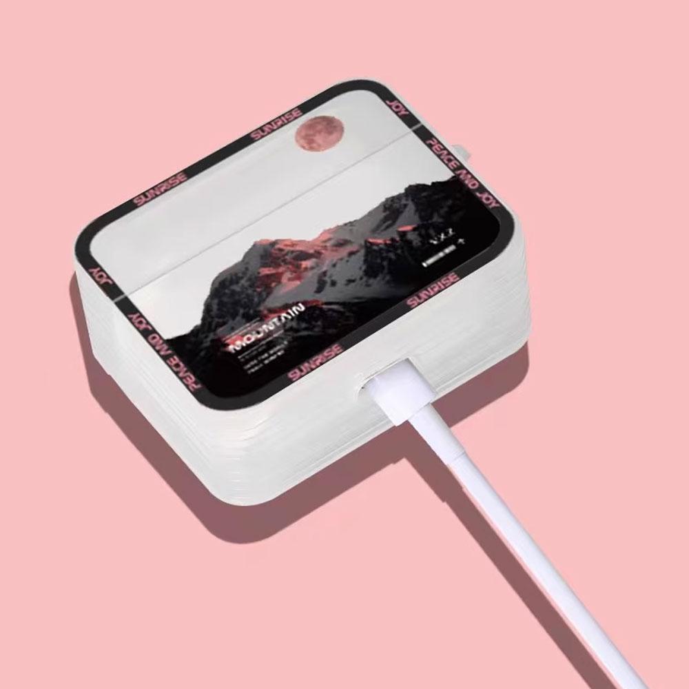 Snow Mountain Scenery Pattern Earphone Case for Airpods 4th 3rd Pro3 Covers for Airpod 2 3 1 Protective Accessorie Shell Fundas