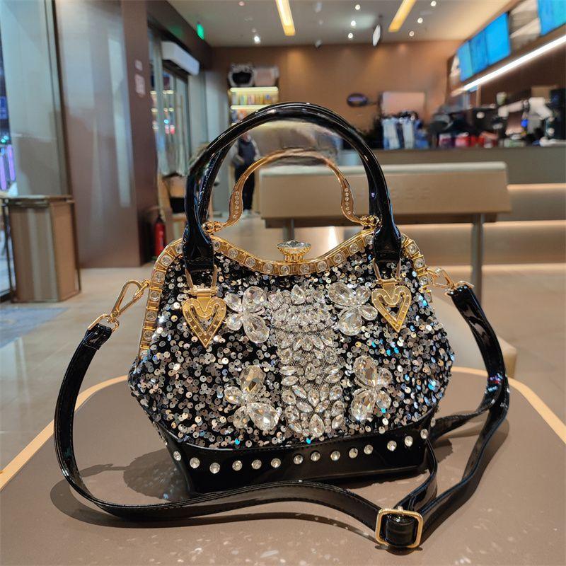 Handbag Fashion Temperament Women's Bag Sequins Inlaid with Diamonds New Light Luxury