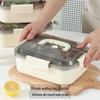 Shengjia 304 Stainless Steel Microwave Lunch Box with Carry Handle