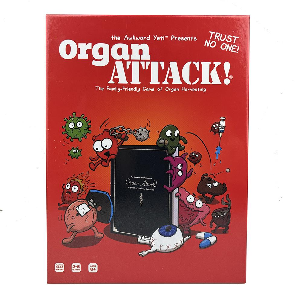 Organ Attack Attacco Organi Umani Completo Gioco da Tavolo, Scacchi a Carte e Gioco di Carte