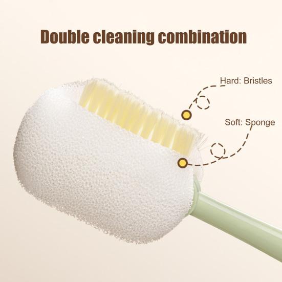 1/2Pcs 5-In-1 Bottle Cleaning Brush Long Handle Multi-Function Insulation Cups Brush Portable Straw Bottle Cleaner