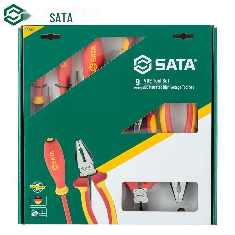 SATA 09262 VDE 1000V Insulated Tool Kit (9-Piece)
